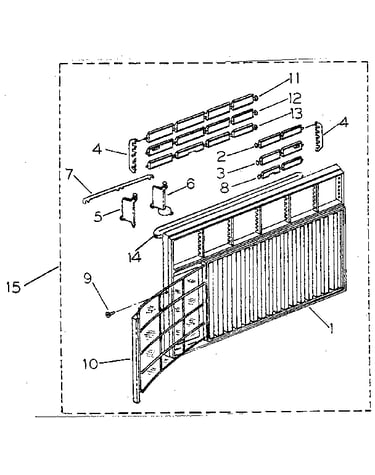 Cabinet and front panel parts