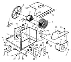 Kenmore 2538753101 electrical system and air handling parts diagram