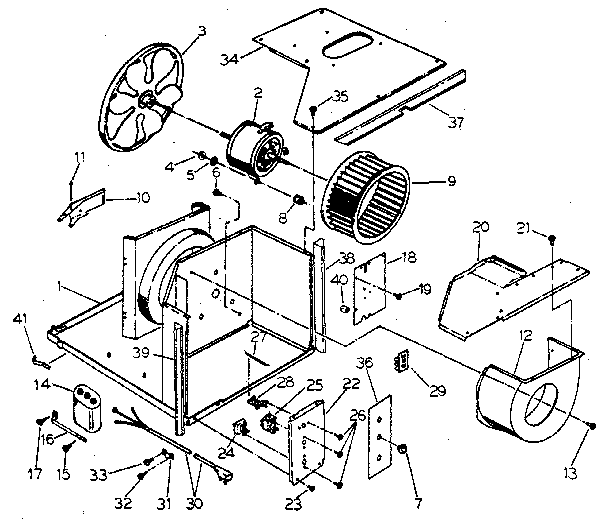Electrical system and air handling parts