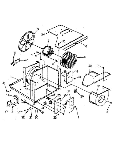Electrical system and air handling parts