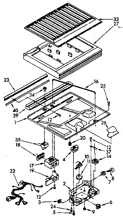 Compartment separator parts