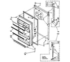 Kenmore 1068680380 refrigerator door parts diagram