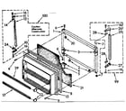Kenmore 1068680310 freezer door parts diagram