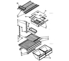 Kenmore 1068680360 shelf parts diagram