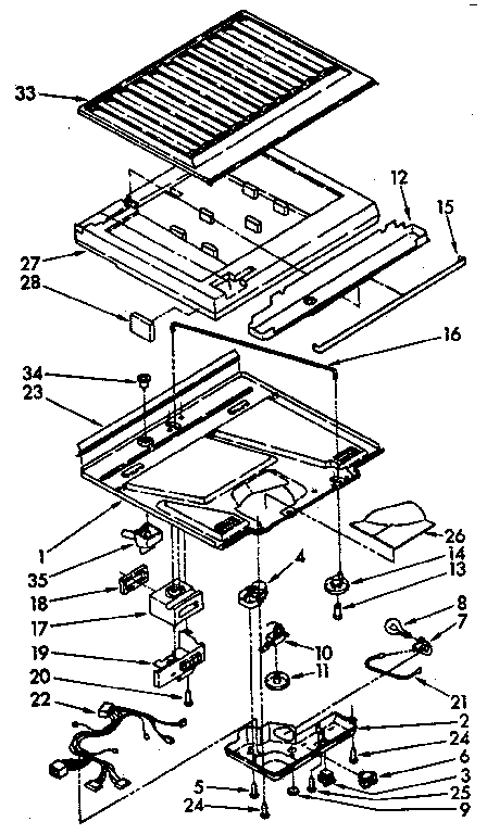 Compartment separator parts