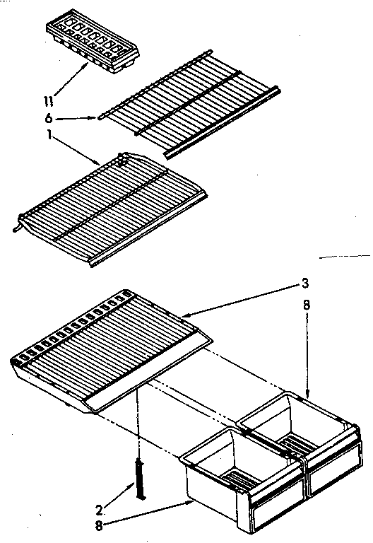 Shelf parts