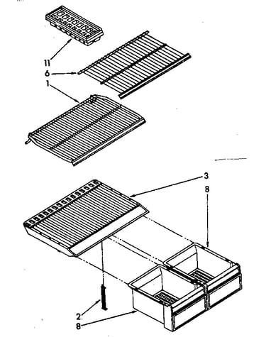 Shelf parts