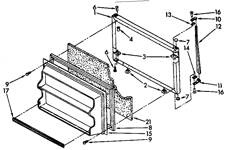 Freezer door parts