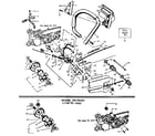 Craftsman 358356091 handle/chain and guide bar  assembly diagram