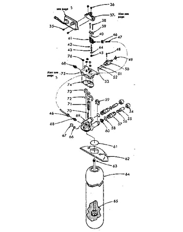 Resin tank, valving and connecting parts