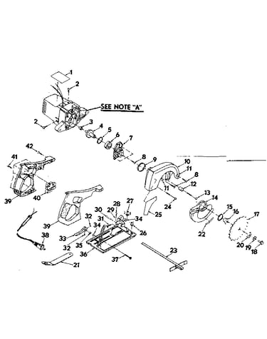 Base and blade assembly