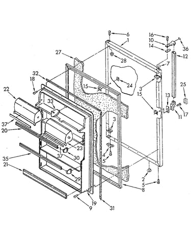 Refrigerator door