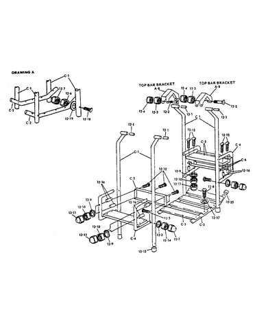 Lawn swing hardware bag #95628