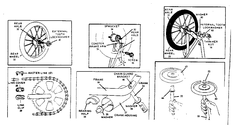 Wheel and crank assembly