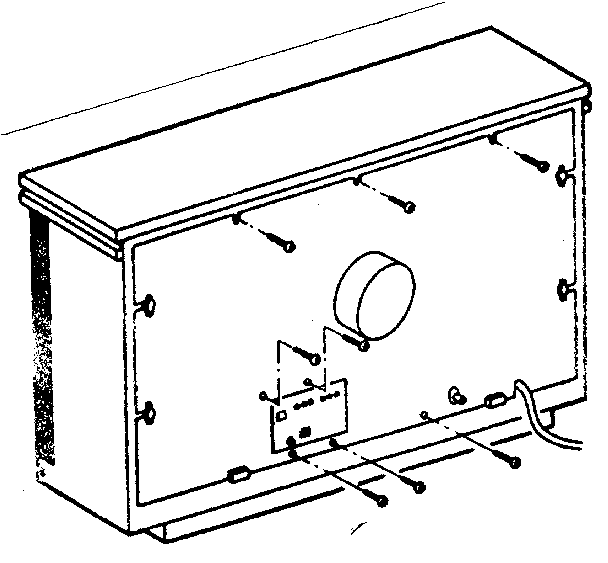 Cabinet back removal