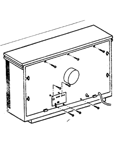 Cabinet back removal