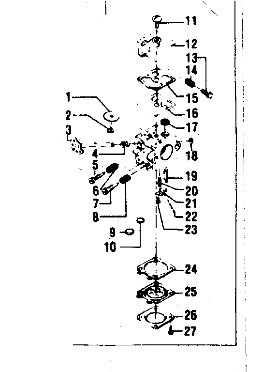 Carburetor assembly - part no. 35181