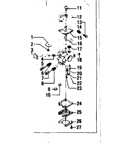 Carburetor assembly - part no. 35181