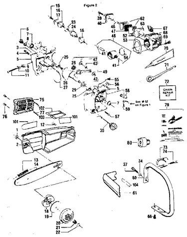 Handle/chain and guide bar  assembly