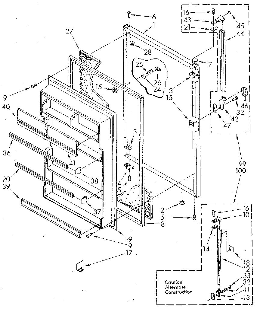 Refrigerator door