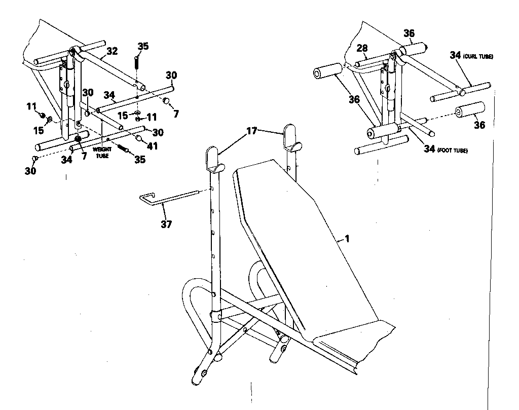 Incline bench