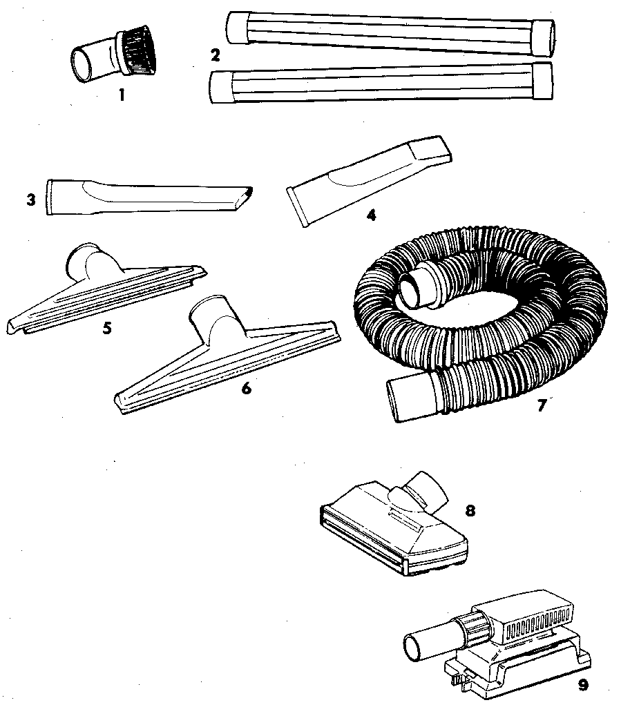 2-1/2" diameter plastic accessories