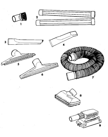 2-1/2" diameter plastic accessories