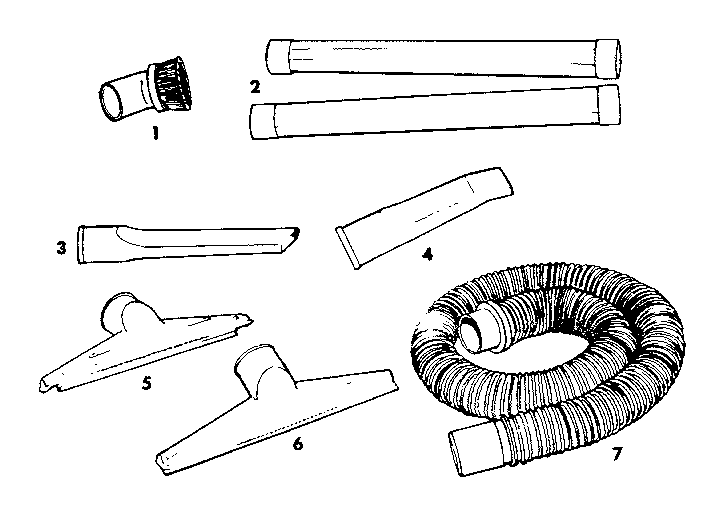 2-1/2" diameter plastic accessories
