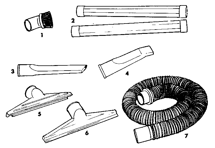 2-1/2" diameter plastic accessories