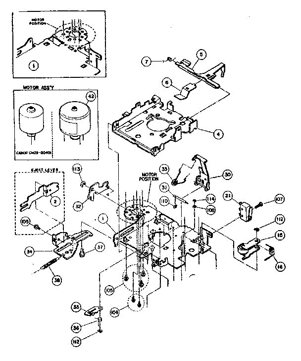 Main chassis semi-assembly
