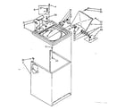 Kenmore 11082694800 top and cabinet parts diagram