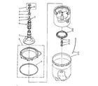 Kenmore 11082694300 agitator, basket and tub parts diagram