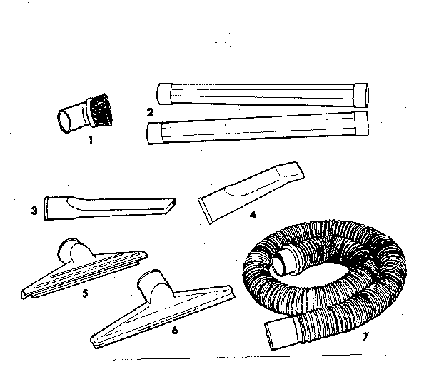 2-1/2" diameter plastic accessories