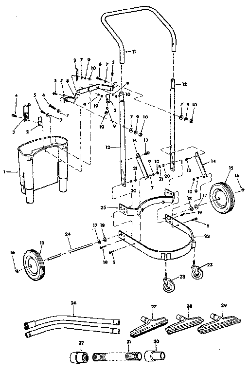 CART ASSEMBLY AND ACCESSORIES