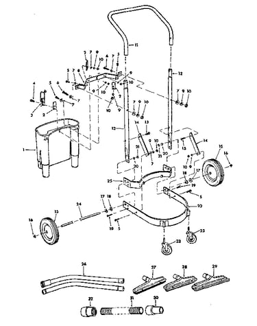 Cart assembly and accessories