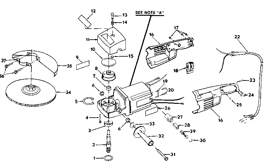 Gear and housing assembly