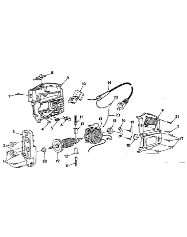 Field and armature assembly