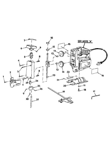 Blade and gear assembly