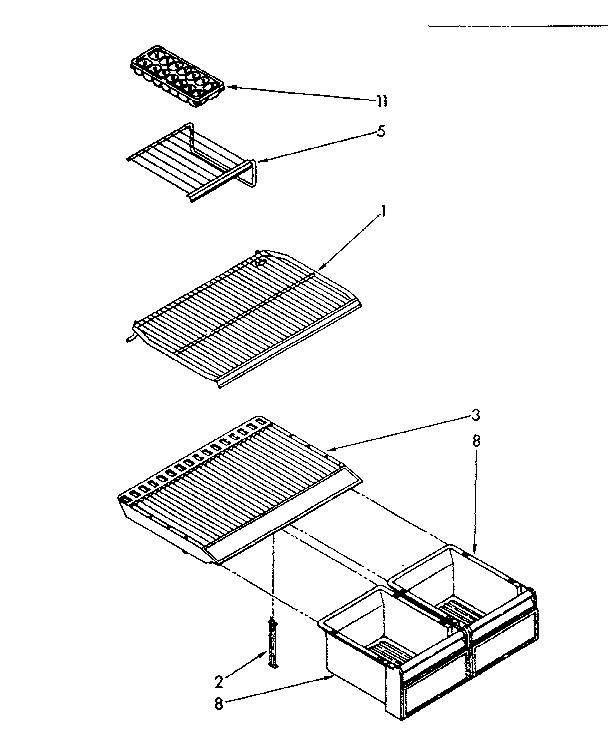 Shelf parts
