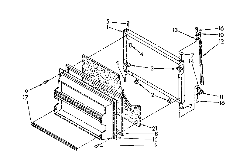 Freezer door parts