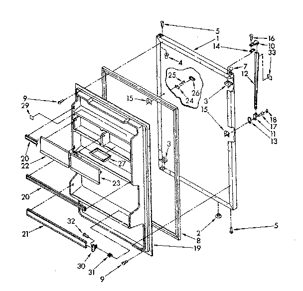 Refrigerator door parts