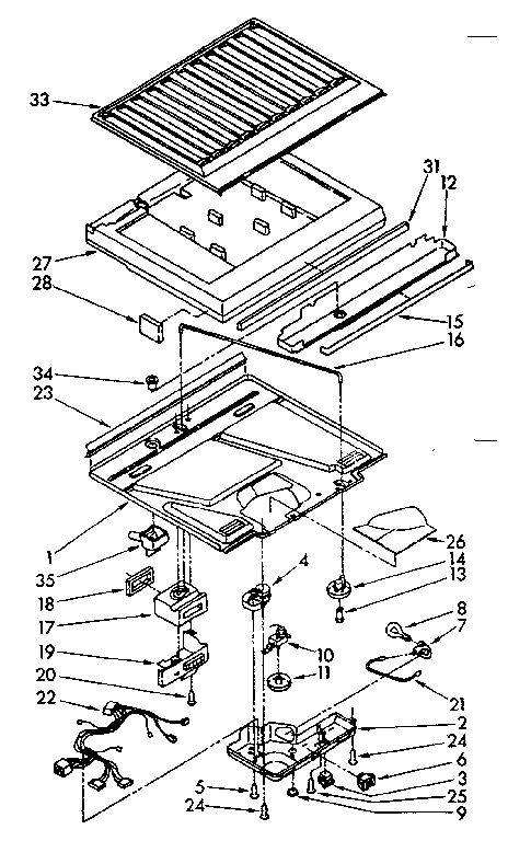 Compartment separator parts