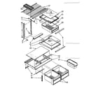 Kenmore 1068668895 shelf parts diagram