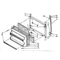 Kenmore 1068668815 freezer door parts diagram