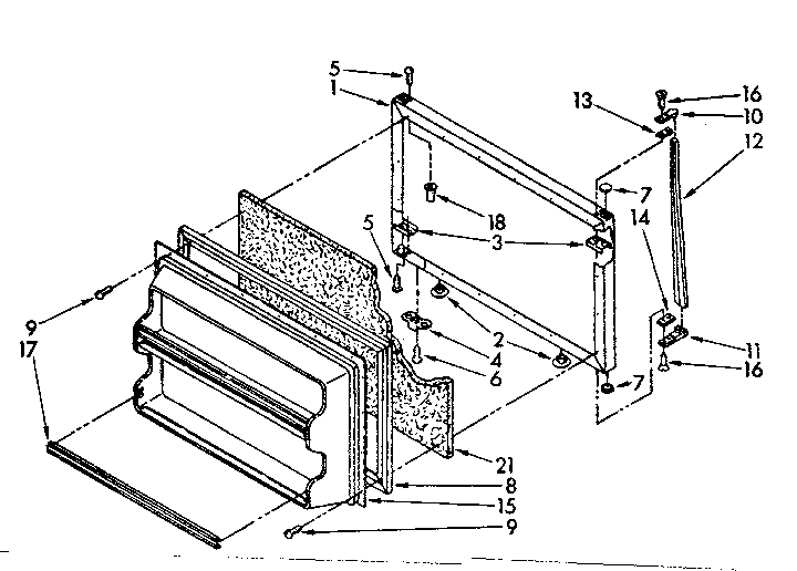 Freezer door parts