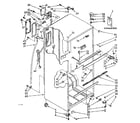 Kenmore 1068676373 cabinet parts diagram