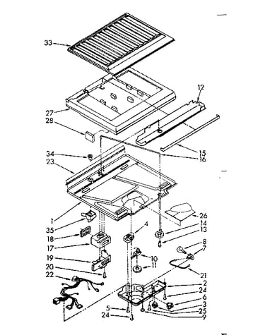 Compartment separator parts
