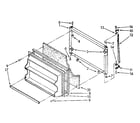 Kenmore 1068676373 freezer door parts diagram