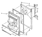 Kenmore 1068676383 refrigerator door parts diagram