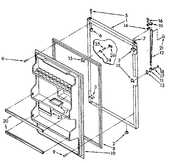 REFRIGERATOR DOOR PARTS